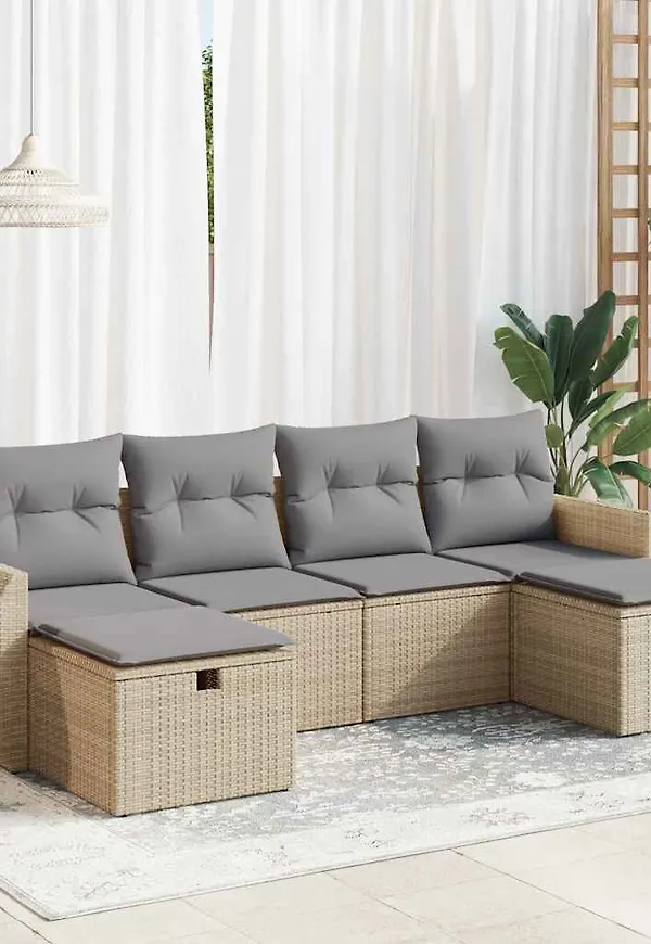 Beige VidaXL möbelgrupp som passar perfekt till hösten 2025!