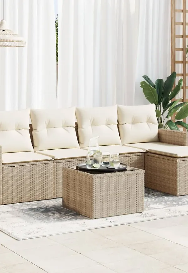 Beige VidaXL möbelgrupp som passar perfekt till hösten 2025!