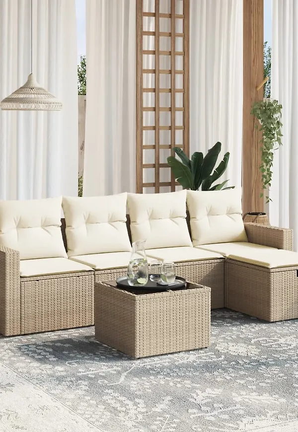 Fantastiskt fin beige soffgrupp 2025 från vidaXL.