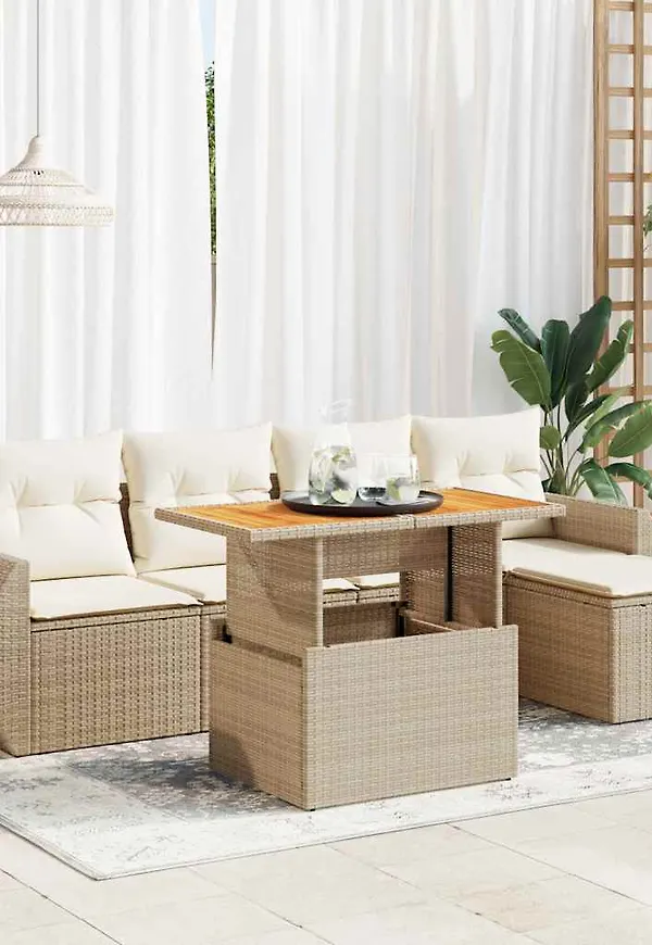 Snygg beige bord 2025 från vidaXL.