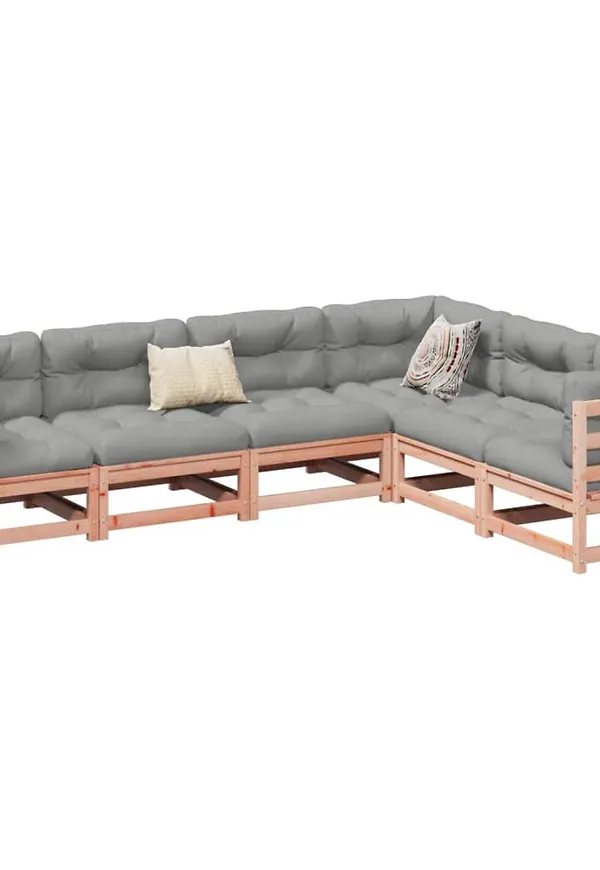 Cool vidaxl möbelgrupp i brun färg gjord i bomull.