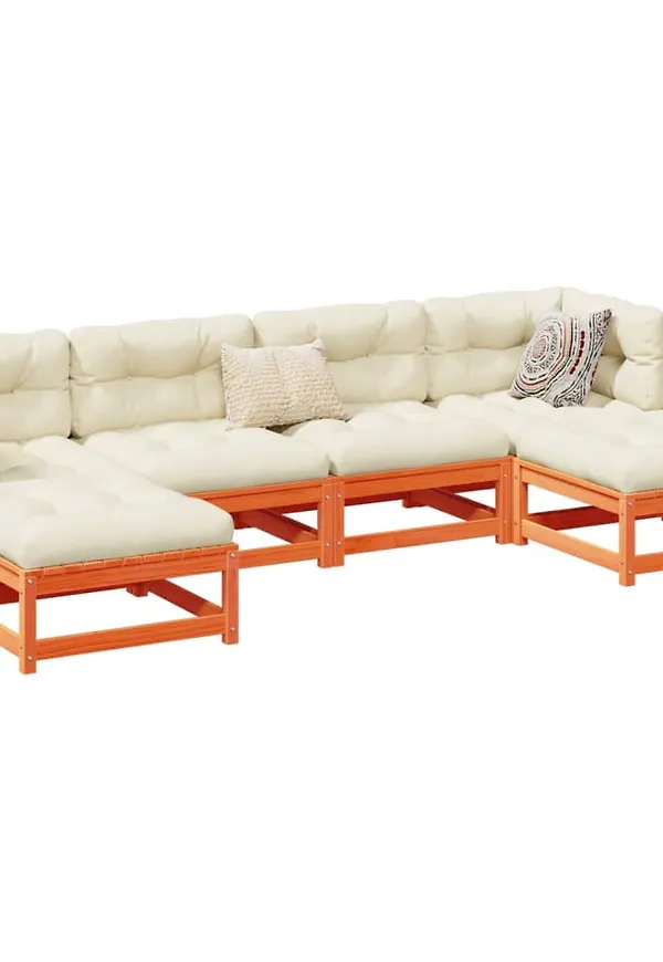 Otroligt fin möbelgrupp i brun färg gjord i bomull.