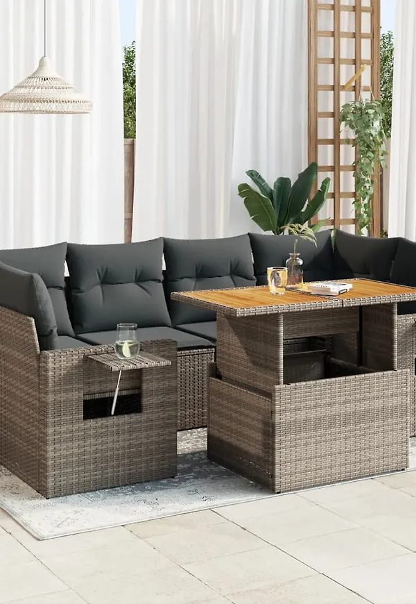 Grå VidaXL trädgårdsbord som passar perfekt till hösten 2025!