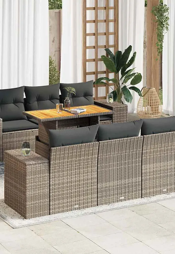 Grå VidaXL trädgårdsbord som passar perfekt till hösten 2025!