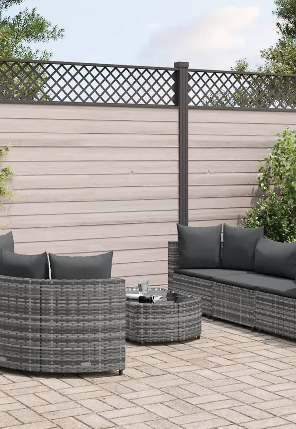 Grå VidaXL möbelgrupp som passar perfekt till hösten 2025!