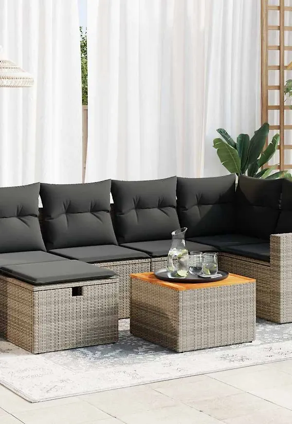 Grå VidaXL möbelgrupp som passar perfekt till hösten 2025!