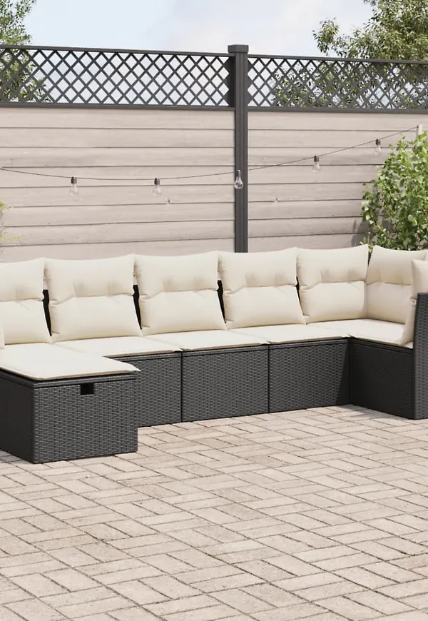 Riktigt fin soffgrupp i svart från vidaXL.