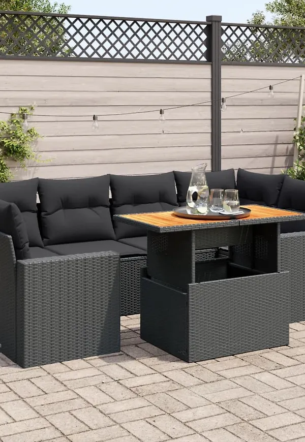 Svart VidaXL soffbord som passar perfekt till hösten 2025!