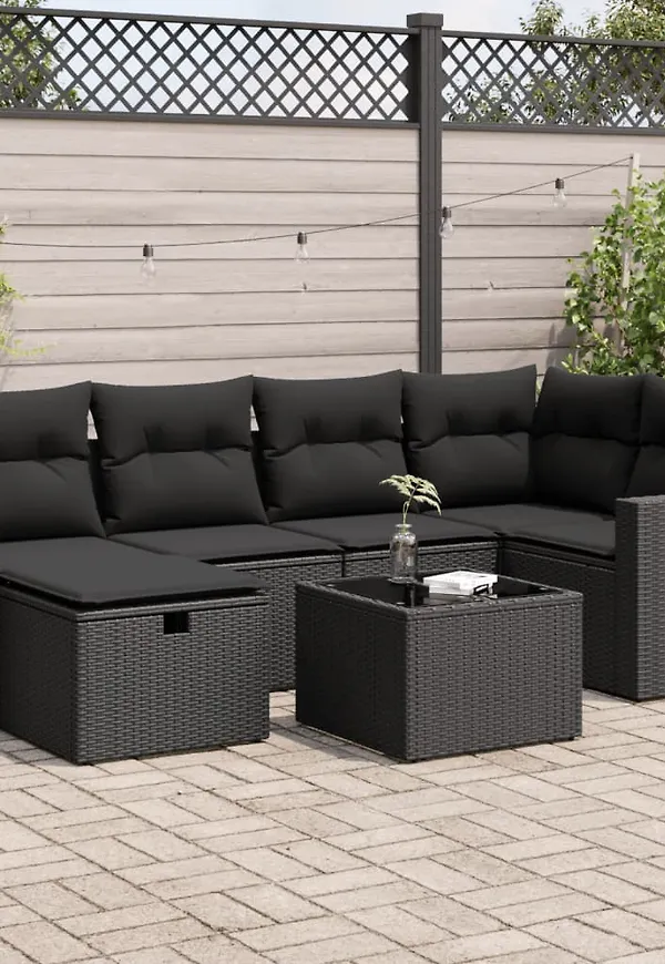 Svart VidaXL möbelgrupp som passar perfekt till hösten 2025!