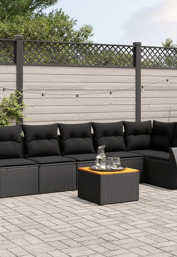 Svart VidaXL trädgårdsbord som passar perfekt till sommaren 2025!