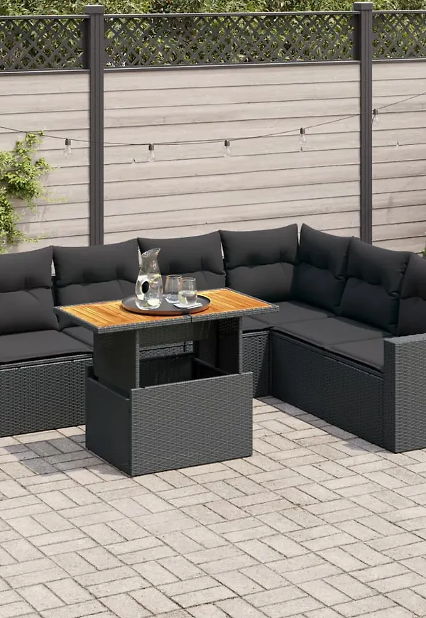 Svart VidaXL matbord som passar perfekt till hösten 2025!