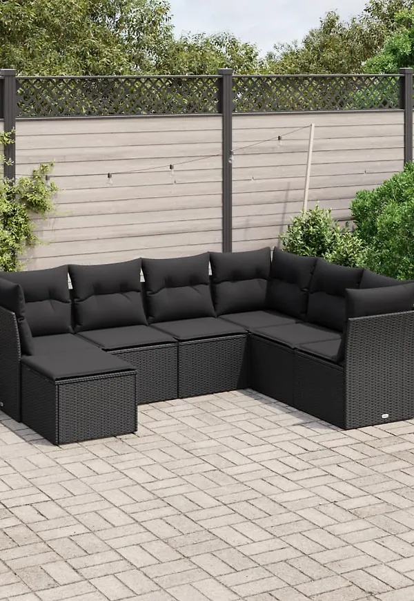 Cool svart soffgrupp 2025 från vidaXL.