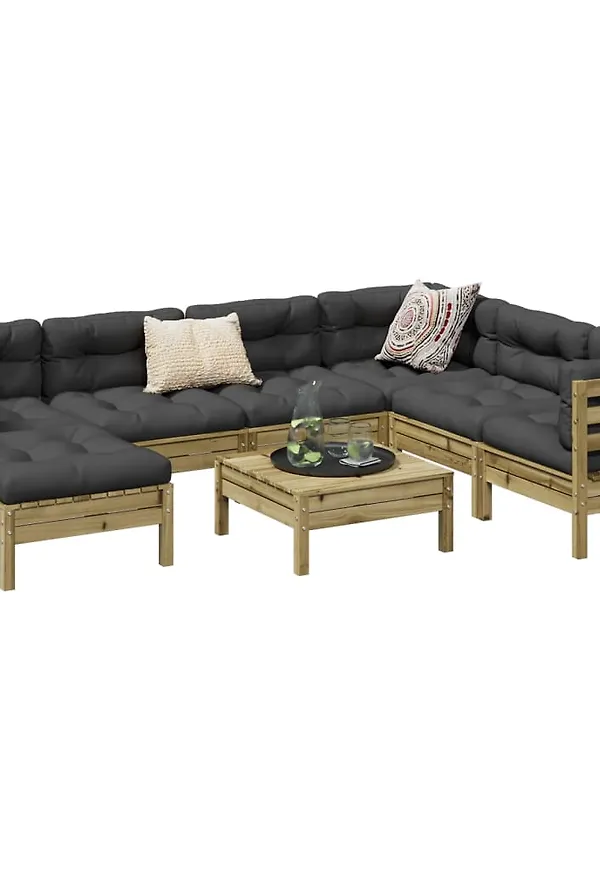 Fin möbelgrupp i brunt från vidaXL.