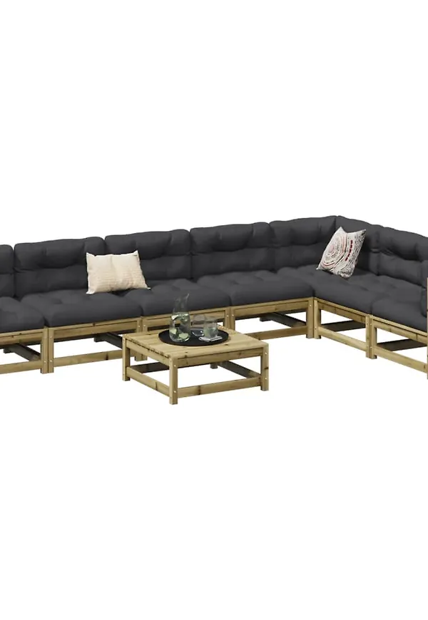 Mysig brun möbelgrupp 2025 från vidaXL.