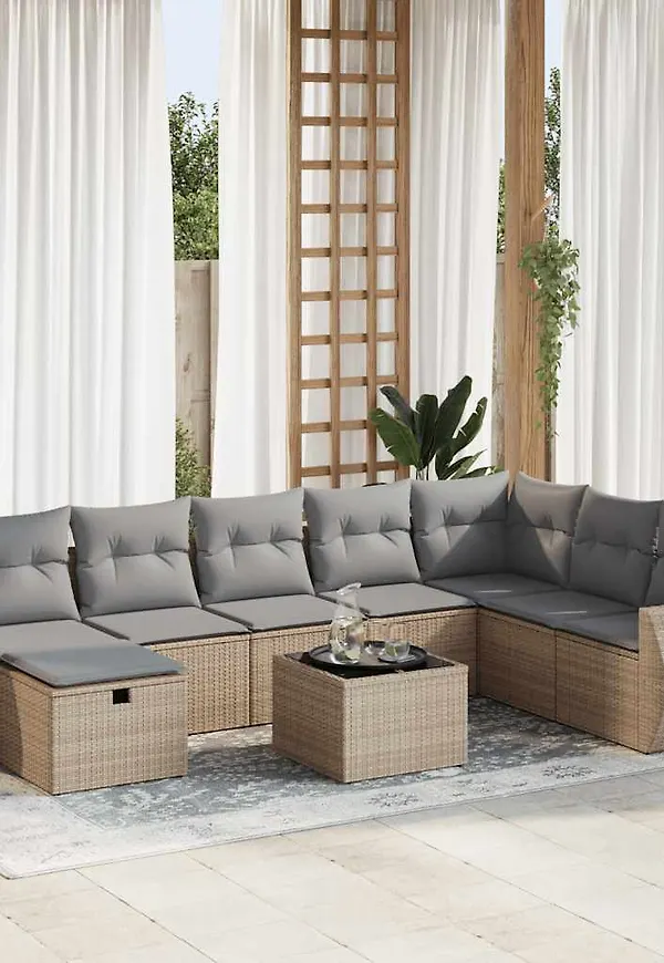 Beige VidaXL möbelgrupp som passar perfekt till hösten 2025!