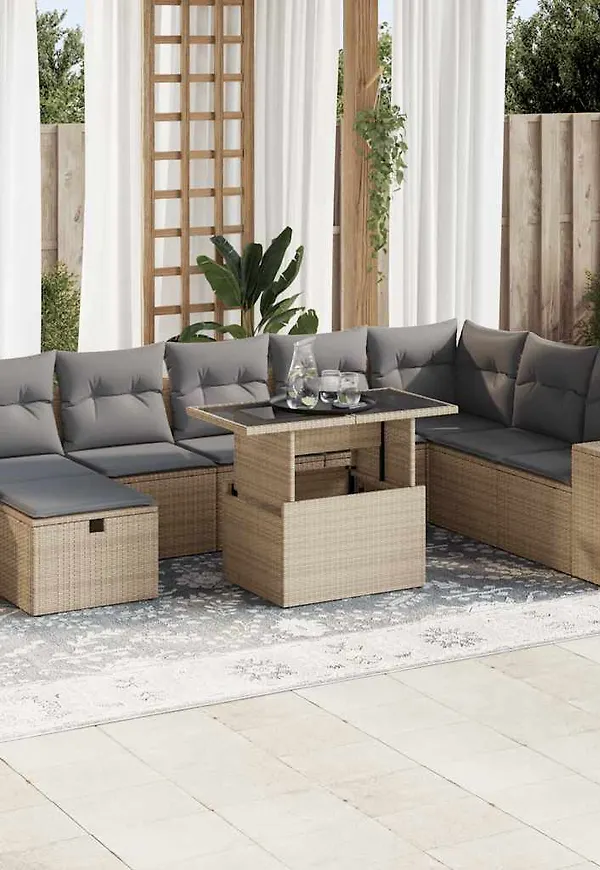 Beige VidaXL möbelgrupp som passar perfekt till hösten 2025!