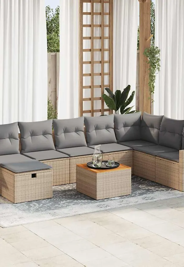 Beige VidaXL möbelgrupp som passar perfekt till hösten 2025!