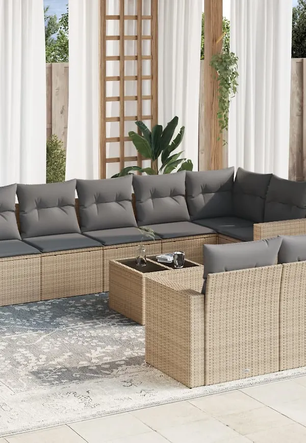 Jättesnygg beige soffgrupp 2025 från vidaXL.