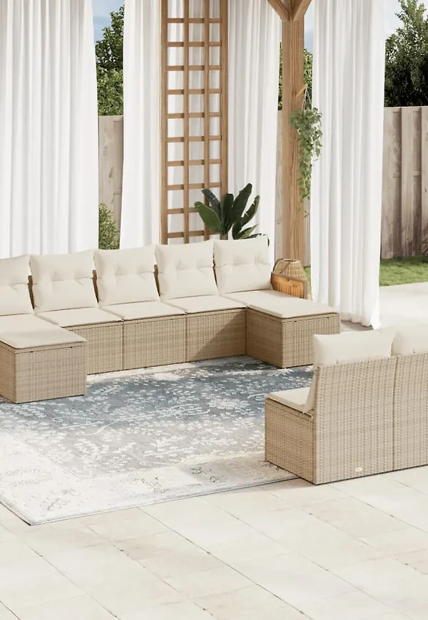 Beige soffgrupp som passar perfekt till våren 2025!