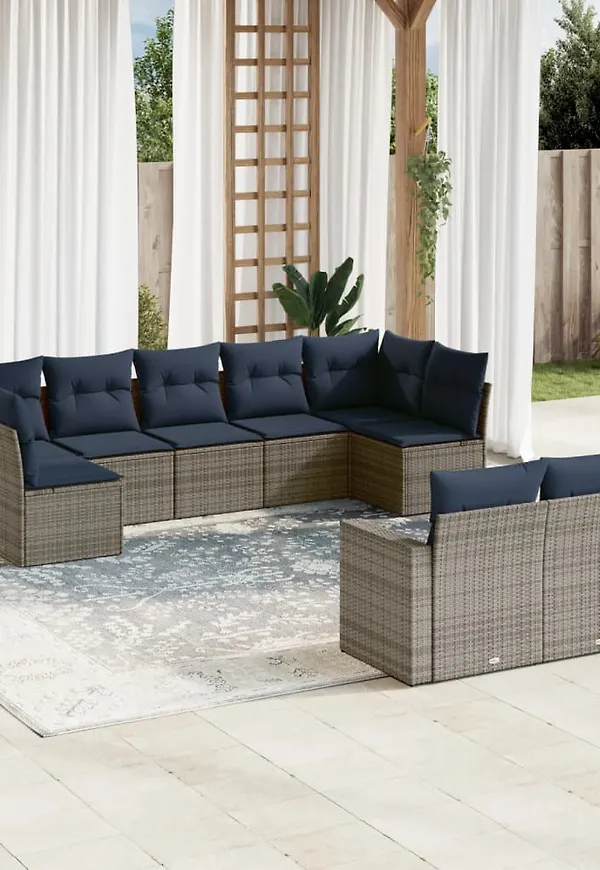 Grå vidaXL-möbelgrupp i snygg modell.