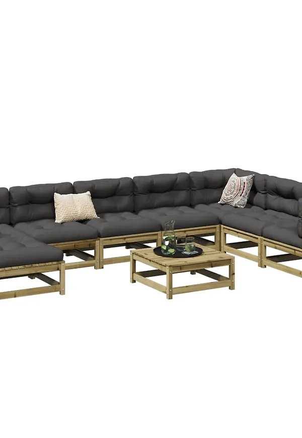 Superfin möbelgrupp i brunt från vidaXL.