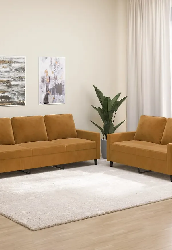 Riktigt fin brun soffa 2024 från vidaXL.