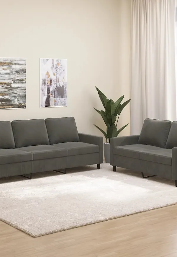 Cool soffa i grått från vidaXL.