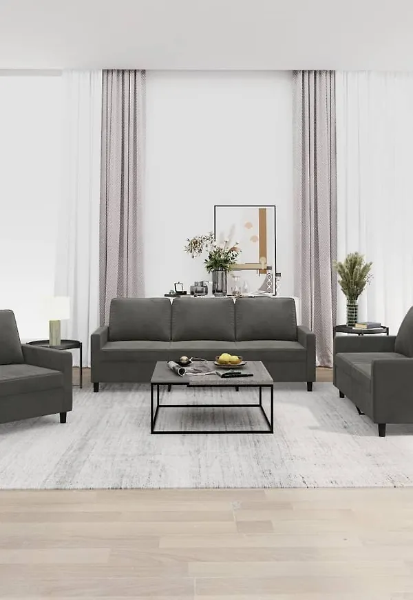 Grå VidaXL soffa som passar perfekt till våren 2025!