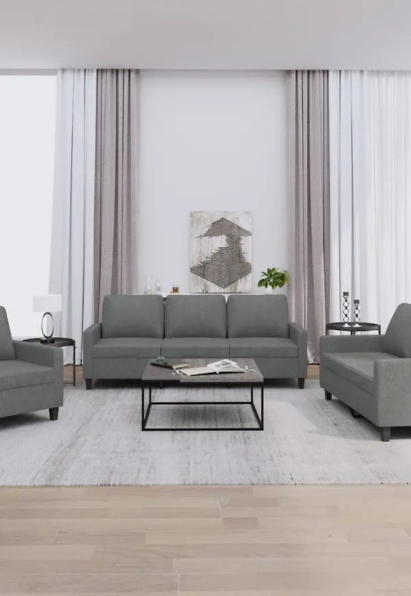 Grå VidaXL soffa som passar perfekt till sommaren 2025!