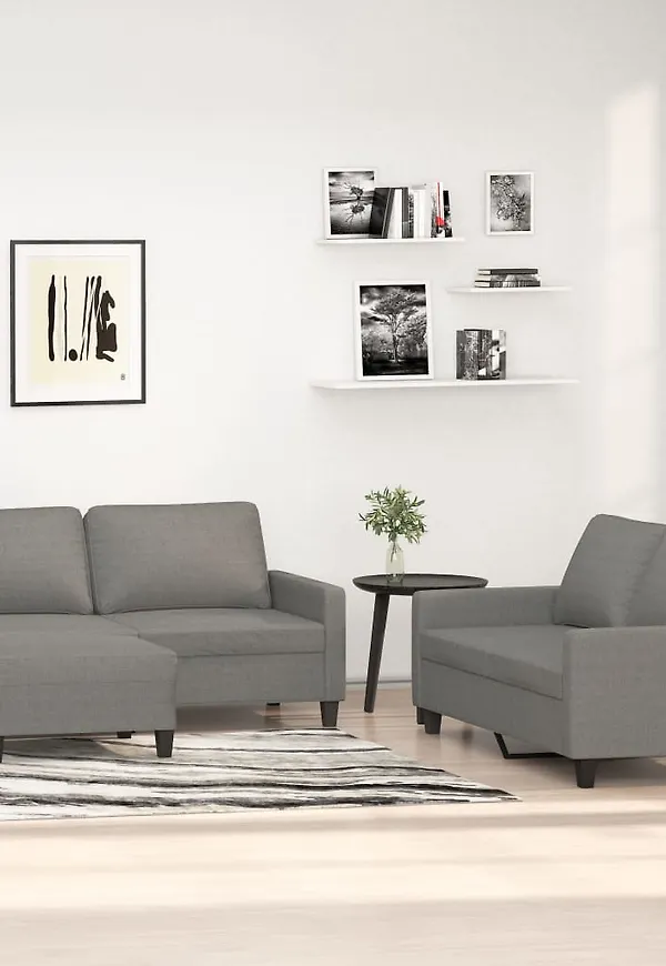 Grå vidaXL-soffa i exklusiv modell.