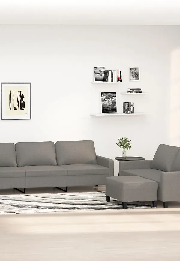 Grå vidaXL-soffa i superfin modell.