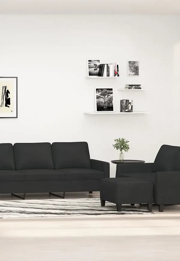 Riktigt snygg svart soffa 2025 från vidaXL.