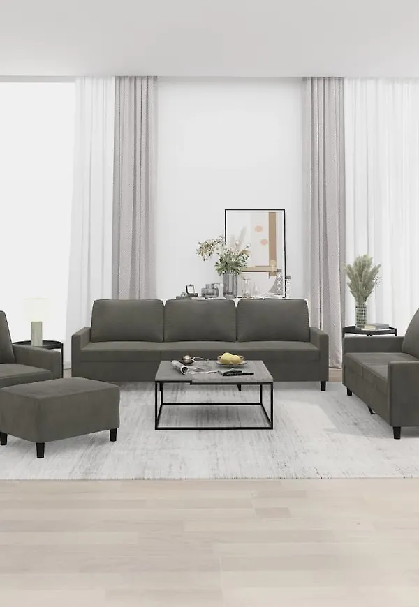 Grå VidaXL soffa som passar perfekt till våren 2025!