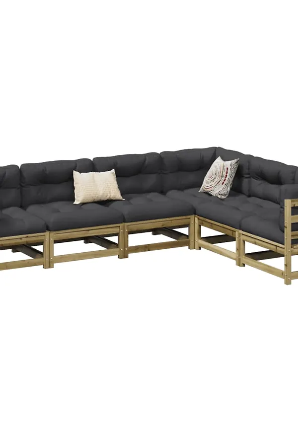 Komfortabel brun möbelgrupp 2025 från vidaXL.