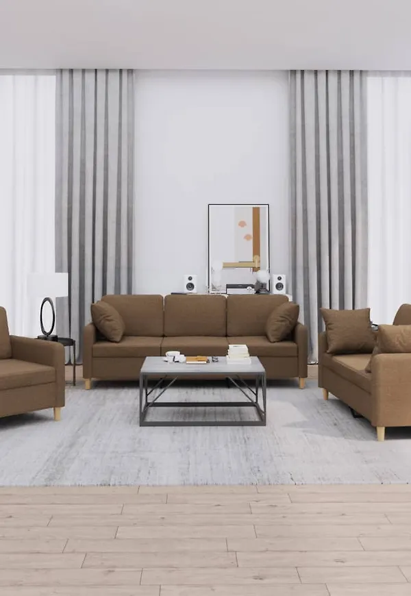 Trendig soffa i bomull från vidaXL.