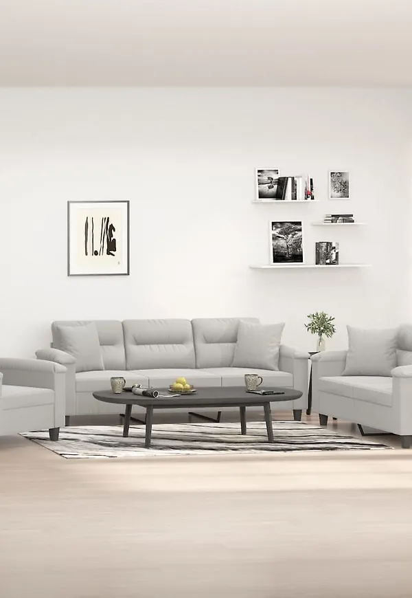 Riktigt fin soffa i grått från vidaXL.