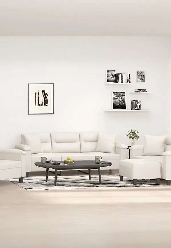 Söt soffa i bomull från vidaXL.