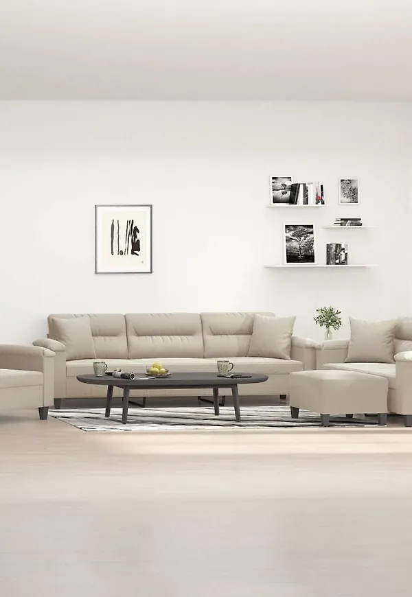 Moderiktig bomullssoffa 2025 från vidaXL.