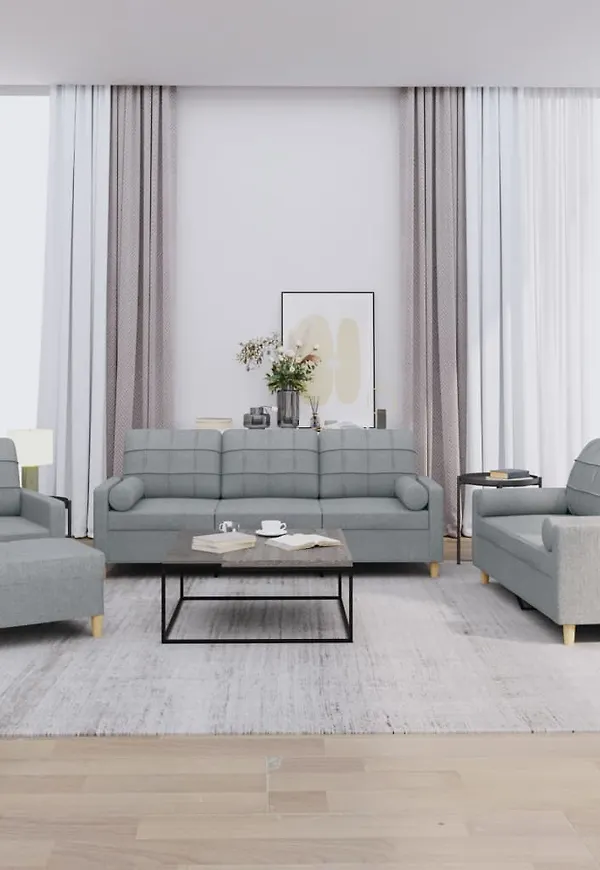 Grå VidaXL soffa som passar perfekt till sommaren 2025!