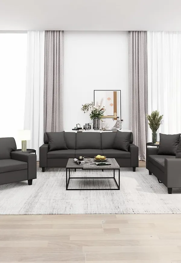 Grå VidaXL soffa som passar perfekt till våren 2025!