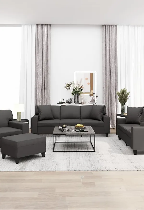 Grå VidaXL soffa som passar perfekt till våren 2025!