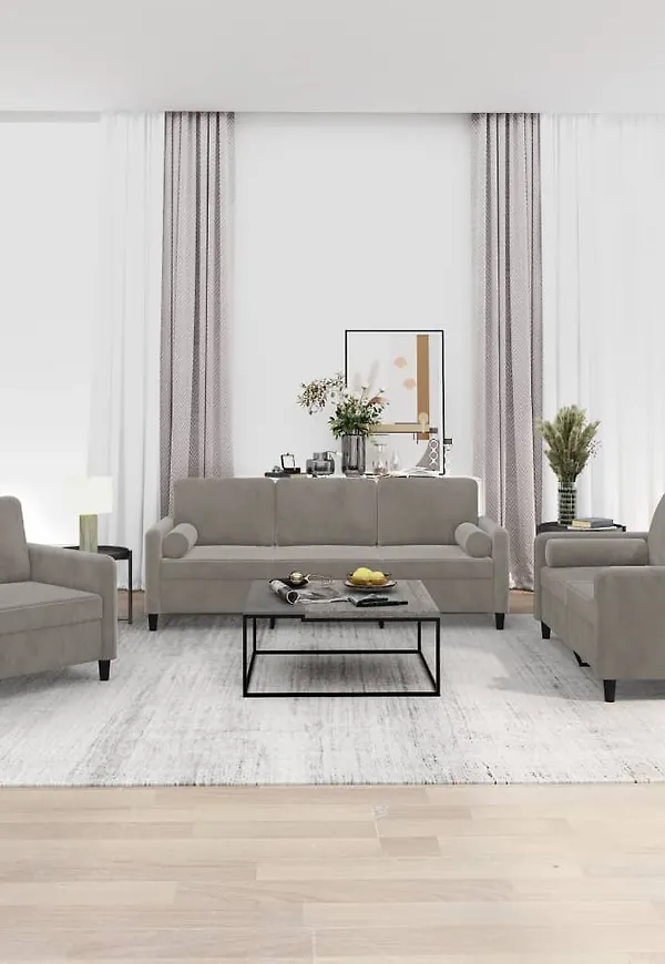 Grå vidaXL-soffa i exklusiv modell.