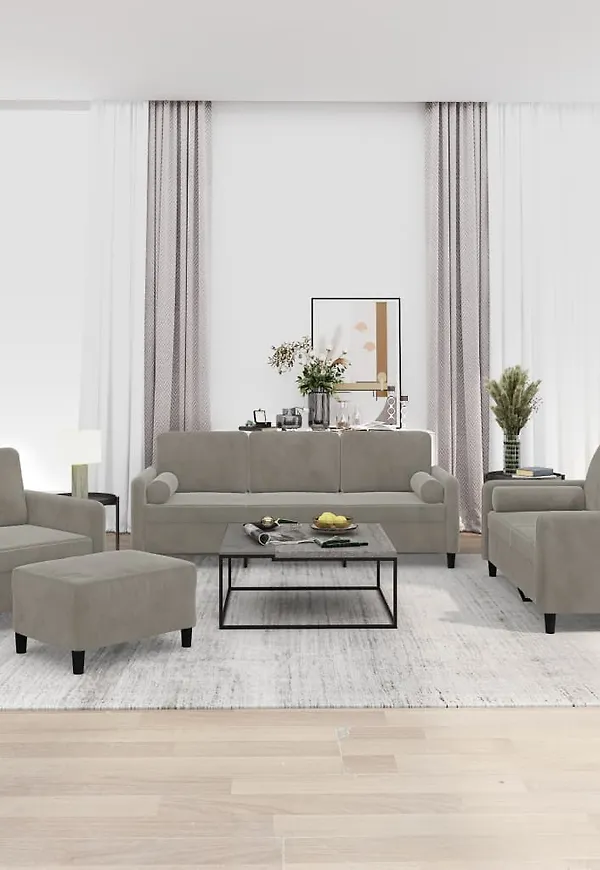 Grå soffa som passar perfekt till sommaren 2025!