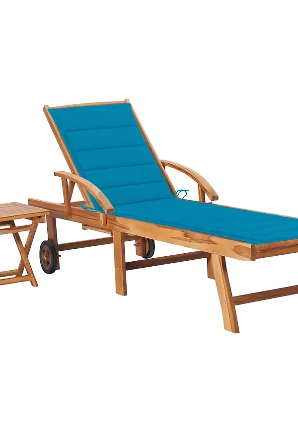 Modern bord i teak från vidaXL.