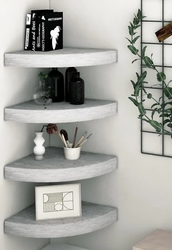 Riktigt trendig grå hylla 2025 från vidaXL.