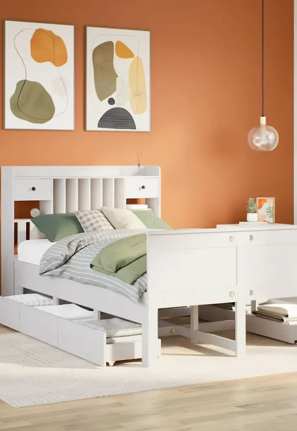 Elegant vit säng 2025 från vidaXL.