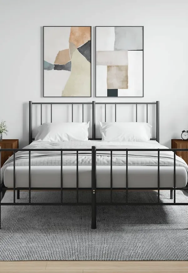 Supersnygg vidaxl sängbord i brun färg gjord i järn.