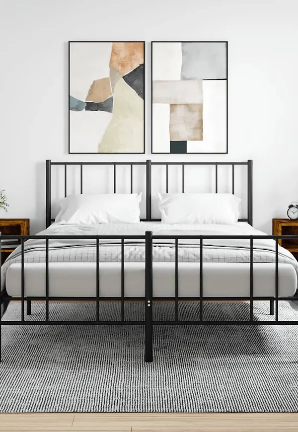 Stilriktig järnbord i brunt från vidaXL.