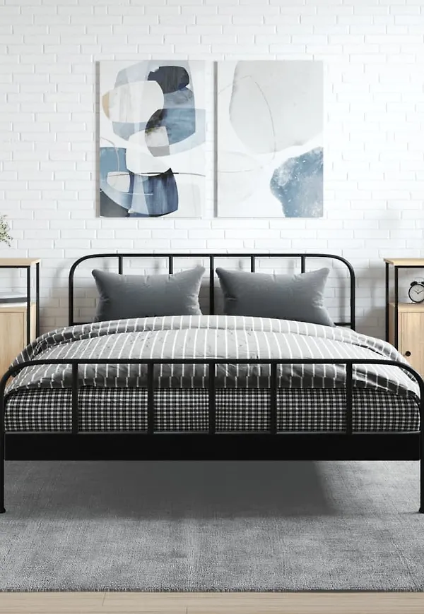 Brun vidaXL-bord i cool modell.