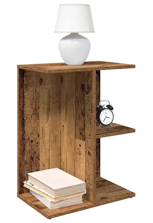 Brun vidaXL-sängbord i cool modell.